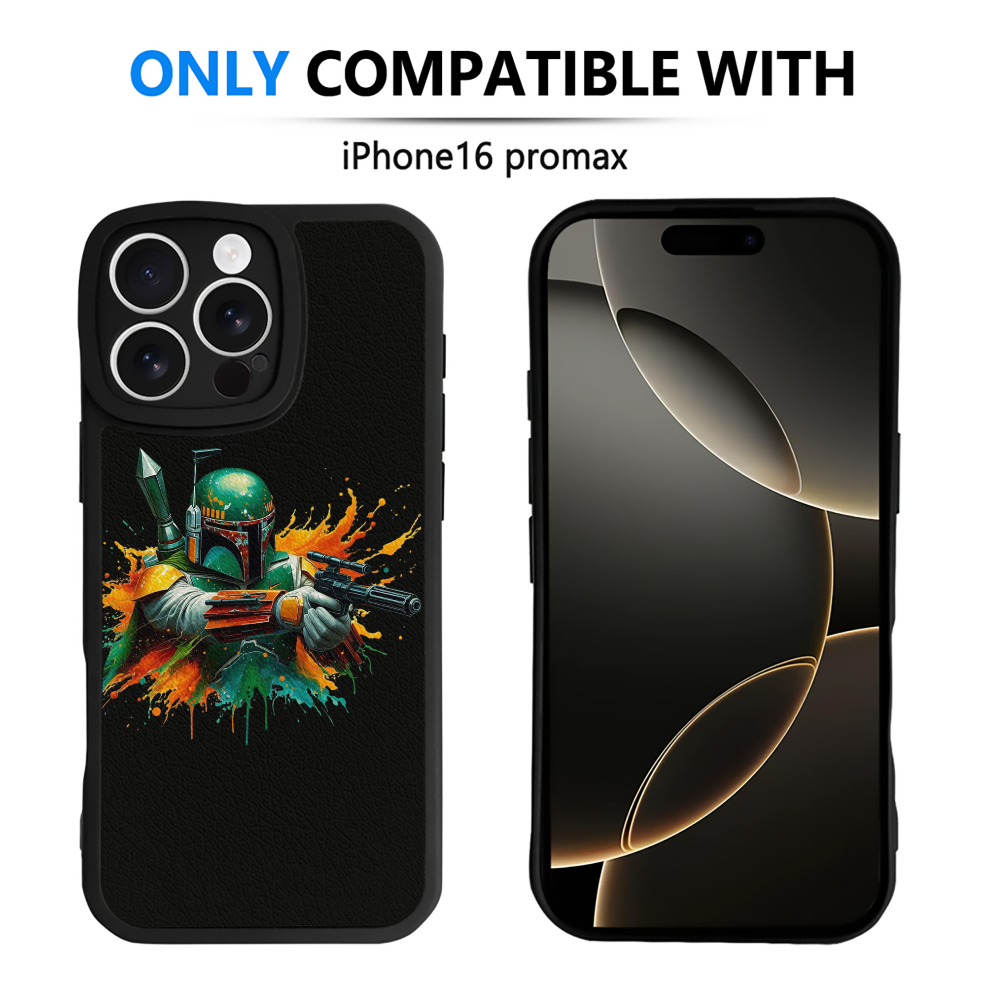 （画像用） スター・ウォーズ Star Wars 【iPhone 16シリーズ対応】シリコンスマホケース（レザー調） 材質：シリコン